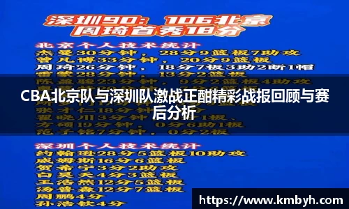 CBA北京队与深圳队激战正酣精彩战报回顾与赛后分析